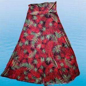 LuLaRoe Floral Maxi Skirt Sz L